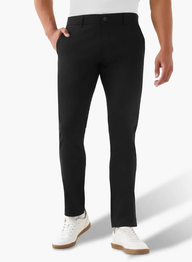 سبلاش فيڤ Men Regular Fit Flexi Waist Chinos - Set of 2